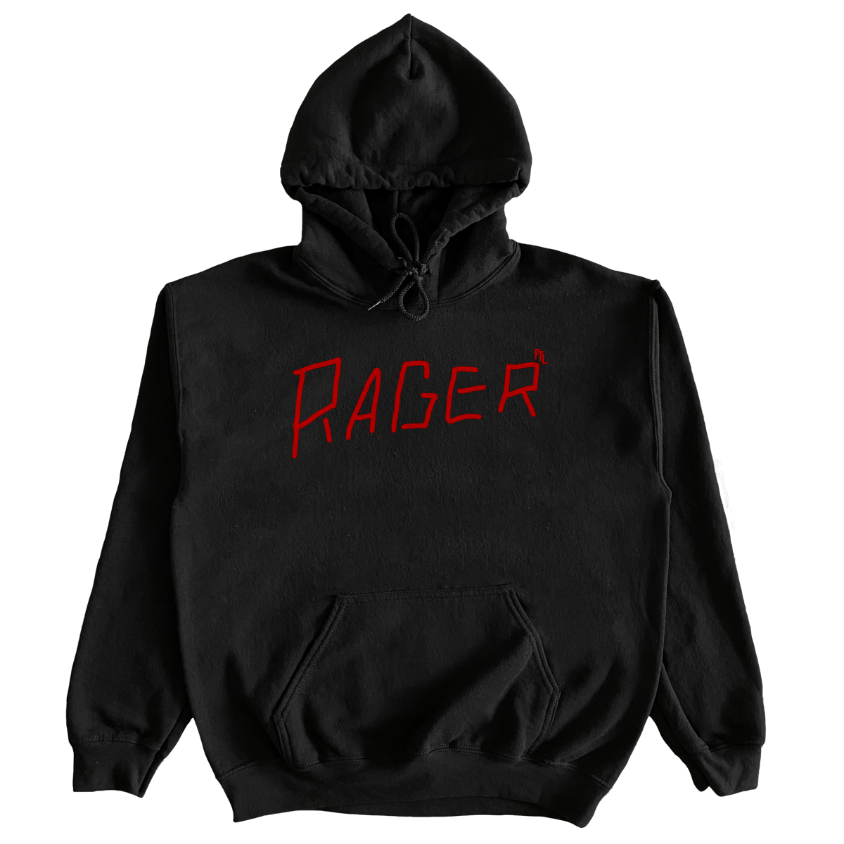 RAGER BLACK HOODIE