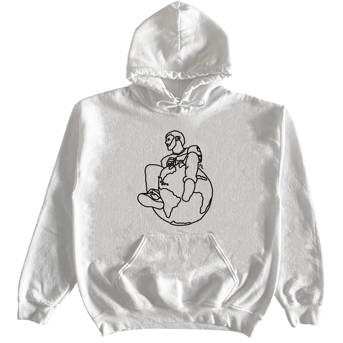 REALCOLEWORLD WHITE HOODIE